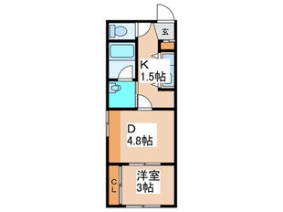 メニーズコート創成タウン　C棟の物件間取画像